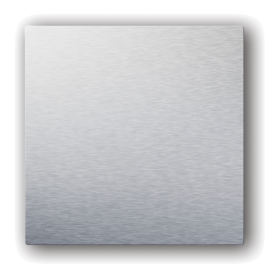 ColorLINE® design plate Ø 80 or Ø 125 mm - Brushed aluminium